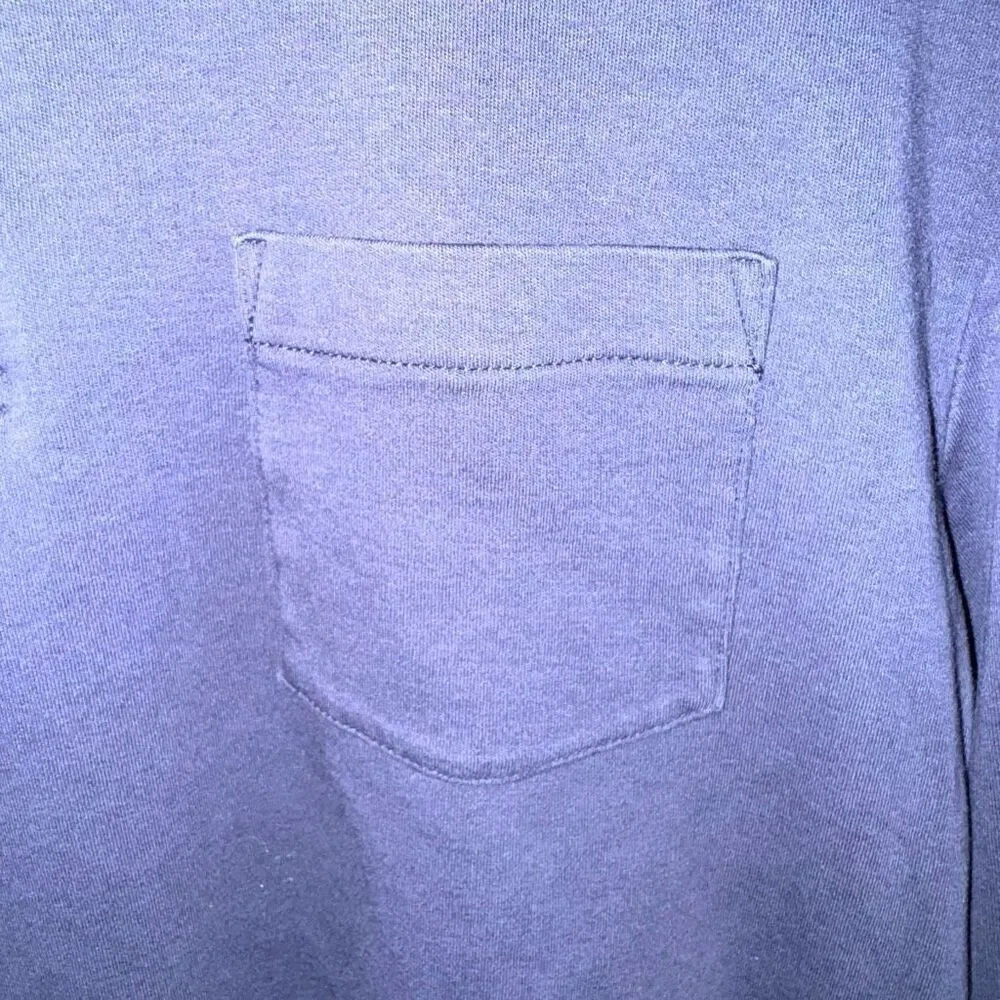Navy Brax Philip L/S Jersey Polo Shirt Size M